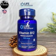 Methylcobalamin Vitamin B Life Extension B12 500 mcg 100 Vegetarian Lozenges