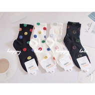 Korean Socks Full Version Small Smiley Face Stockings Smiley Face Socks Korean Socks Stockings Korea