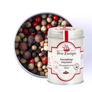 French Terre Exotique 5 Kinds Of Comprehensive Peppercorns 60g Flavor-Enhancing Deodorizing [Beile L