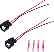 2 Pcs 68065018AA Rear Wheel Speed Sensor Connector Wire Harness Compatible with Jeep Chevy Lincoln C