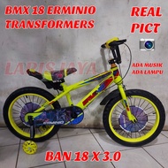 sepeda anak laki laki bmx 18 ERMINIO ban jumbo 3.0 sepeda bmx anak 18 inch . sepeda anak laki laki 18 inch CLARION 3.0 sepeda anak atlantis ban jumbo 18 inch ada musik dan lampu