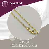 22k / 916 Gold Disco Anklet