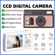 4K HD Retro CCD Digital Camera For Students Film Style Mirrorless Compact Portable Small CCD Telepho