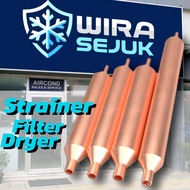 [WIRA SEJUK] Copper Strainer Filter Dryer 15g 20g 30g 45g for Refrigerator & Chiller - Filter Tembag