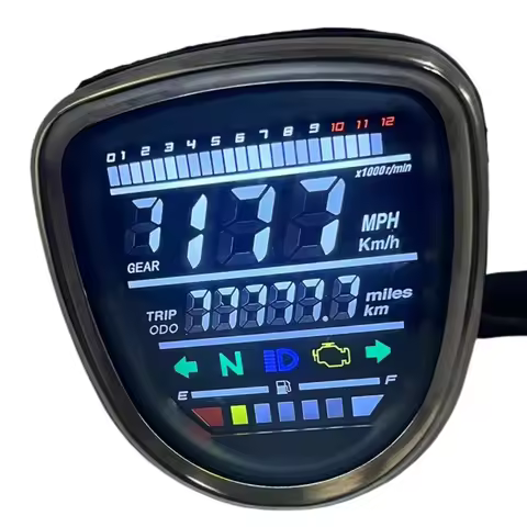 For Honda C50 C70 C90 Passport Cub Motorcycle LED Digital Meter Speedometer Assy