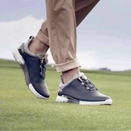 Ecco Men's Twist Button Golf Shoes - Ecco Golf Shoes - Charcoal Blue