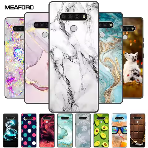 For LG Stylo 6 Cases K71 K51 K51S Marble Soft TPU Silicone Back Cases For LG G8S ThinQ Phone Cover F