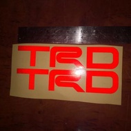 Reflective trd sticker