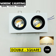 7w / 14w / 21w Led Eyeball Ceiling Light Spotlight Recessed Eyeball Downlight Nordic Lighting Led Ceiling Lamp Lampu Siling Warm White Ceiling Lighting (0707)