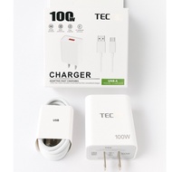 68W/100W Type-C travel charger Power Adapter plus Type-C cable with box