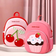 beg sekolah tahan lasak beg sekolah hitam beg sekolah roda Kindergarten Children's Schoolbag Girl Ca