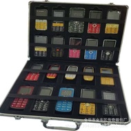 ‍🚢Aluminum Alloy Mobile Phone Storage Box for the Elderly Multi-Bit Phone for the Elderly Portable Display Sample Box Re