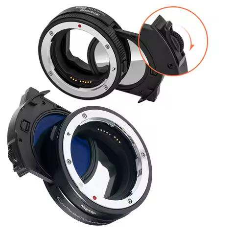 CPL/ND Drop-in Filter + Auto Focus EF-EOSR Lens Mount Adapter Ring for Canon EF Lenses to EOS R R50 