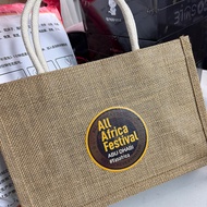 Work Commuter Linen Tote Bag Shopping Bag