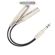 ISFMLDS1245 6.35mm Male to 2 6.35mm Female, Shielding Male to 2 Female Breakout Splitter Cable, Elec