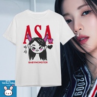 BabyMonster T-shirt Ruka Pharita Asa Ahyeon Rami Rora and Chiquita Merch Tee Monster T Shirt 100% Co