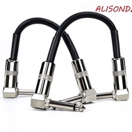 ALISONDZ Guitar Cable, Metal Head Guitar Wire Guitar Effect Pedal Cable, Guitar Accessory Guitar Line 15/30cm High Quality Guitar Amplifier Patch Cord Playing Ornament