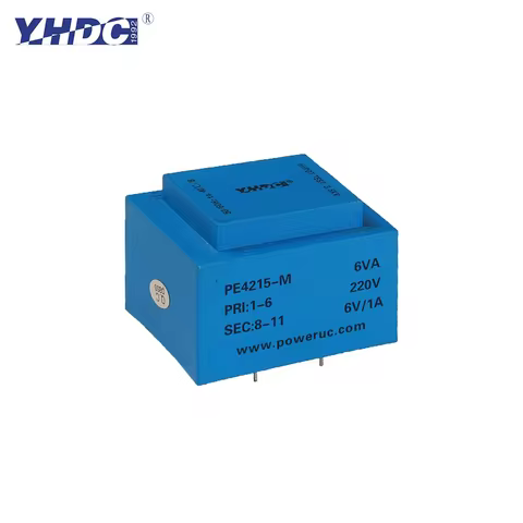 YHDC PE4215-M 6VA 110V/220V/230V/380V 6V/7.5V/9V/12V/15V/18V/24V Voltage Encapsulated Transformer PC