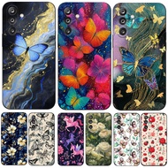 For Samsung Galaxy M16 F16 M36  5G F36 4G  M56 F56 5G Case Silicon Cover tpu case betterfly flower c