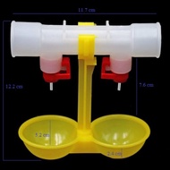 Affordable Double Outlet Drinking Hanging Chicken Nipple Drinker Poultry Waterer nippledrinker