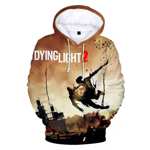 Game Dying Light 2 Graphic Sweatshirts Harajuku Fashion 3D Printed Hoodies For Men Clothes Streetwea