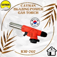 【𝗠𝗔𝗗𝗘 𝗜𝗡 𝗞𝗢𝗥𝗘𝗔】CAYMAN BLAZING POWER GAS TORCH (KW-707)