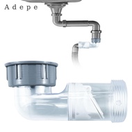 [Adepe] Sink Drain Pipe Pipe Connector PVC Tube Connector Dishwasher Clear Professional