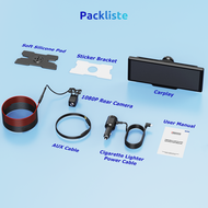 ESSGOO 10.26 inch Dual Camera with Split Screen Function Wireless Carplay & Android Auto HD IPS+2.5D