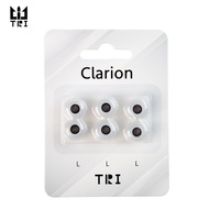 TRI Clarion Silicone Earphone Eartips 3 Pairs Soundproof Replacement Ear Pads S/M/L Size  Comfortabl