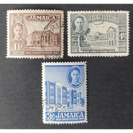 JAMAICA, 1945 New Constitution 1944 ,  USED, LOOSE STAMP, 3 STAMP ONLY
