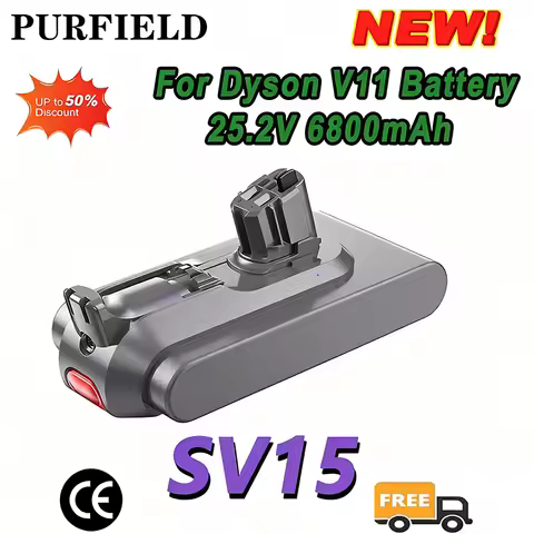 V11 Battery 6800-9800mAh 25.2V for Dyson V11 SV15 SV16 SV17 SV18 SV22, V11 Animal Fluffy Vacuum Clea