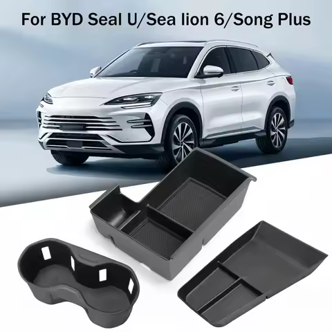 Cup Holder Armrest Storage Box For BYD Seal U Sea lion 6 Song Plus EV DMI 2023 2024 2025 Must Buy Ca