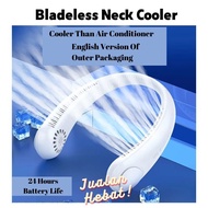 Mini Neck Fan Bladeless Cooling USB Rechargeable 3 Wind Speed Select Mute Sports Fans for Outdoor Ventilator Cooling