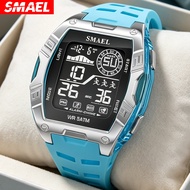 SMAEL Men Sports Quartz Watch Dual Display LED Electronic Digital Man Wristwatches Waterproof Milita