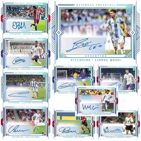 Diy Homemade Panini Star Card Lionel Messi Erling Haaland Cole Palmer Character Collection Card Toys
