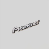 4x 3D metal pioneer Aluminum Car steering wheel emblem sticker audio Speaker car stickers car styling badge