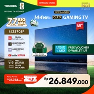 Toshiba 85" 4K UHD Native 144Hz Gaming AI Smart TV - Dolby Vision IQ Dolby Atmos HDR10+ AMD Freesync