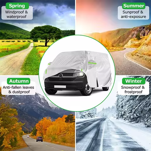 1PCS Full Body Car Cover Outdoor Sunshade Camper Van 5.2m Waterproof Dust-Proof Protection For VW Tr