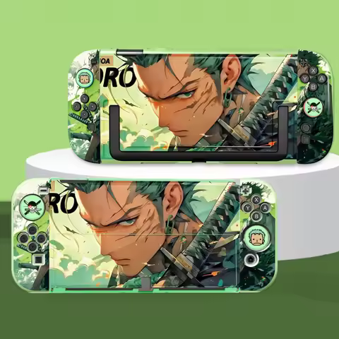 Anime One Piece Zoro Protective Case for Nitendo Switch 2 OLED Anti-Drop Game Console Dock Hard Shel