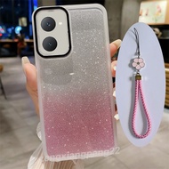 Vivo Y03T Mirror Ring Holder Phone Case Lanyard For Vivo Y03 T S Y03S viovy03 vivoy03t 2024 Glitter 