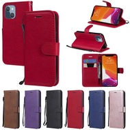 Leather Case For Samsung Galaxy A22S A12 F12 M12 A42 M42 A52 A72 A82 A52S A51 A71 A13 A22 A32 M13 F22 M22 F23 M23 A23S A23E A53 A23 A73 4g 5g Shockproof Wallet Card Slots Solid Color Flip Simple Cover