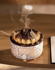 火山造型香薰機 火焰加濕器 噴霧夜燈
