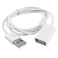 White Usb 2.0 Male To Female Extension Adapter Cable Cord 1m 3ft
