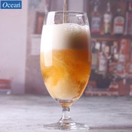 泰國OCEAN進口高腳玻璃杯啤酒杯玻璃果汁杯奶昔杯矮腳飲料杯