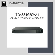Face Recognition FR 4K 16CH 2HDD CCTV NVR RECORDER TD-3316B2-A1 NETWORK VIDEO RECORDER 16CH NVR NVR+