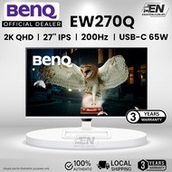 BenQ EW270Q 2K 200HZ QHD HDR 27 inch Eye-Care USB-C Monitor | Built-In Speaker USB-C 65W