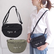 Japanese agnes.b Waterproof Nylon Shoulder Bag Waterproof Sports Storage Bag U-Shaped Chest Bag Shou