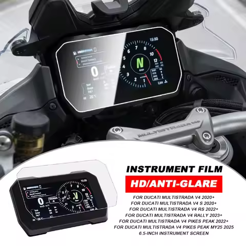 For Ducati Multistrada V4/S/RS/Rally/Pikes Peak/MY25 Motorcycle TFT Display Protection Film Screen P