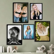 Poster seni kanvas Dove Cameron, hiasan dinding moden untuk bilik keluarga, cetakan gambar dan lukis