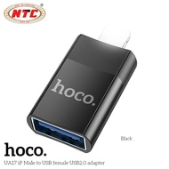 USB-A 2.0 to LaiNing Hoco UA17 Adapter (Black - White Box) - Genuine Product